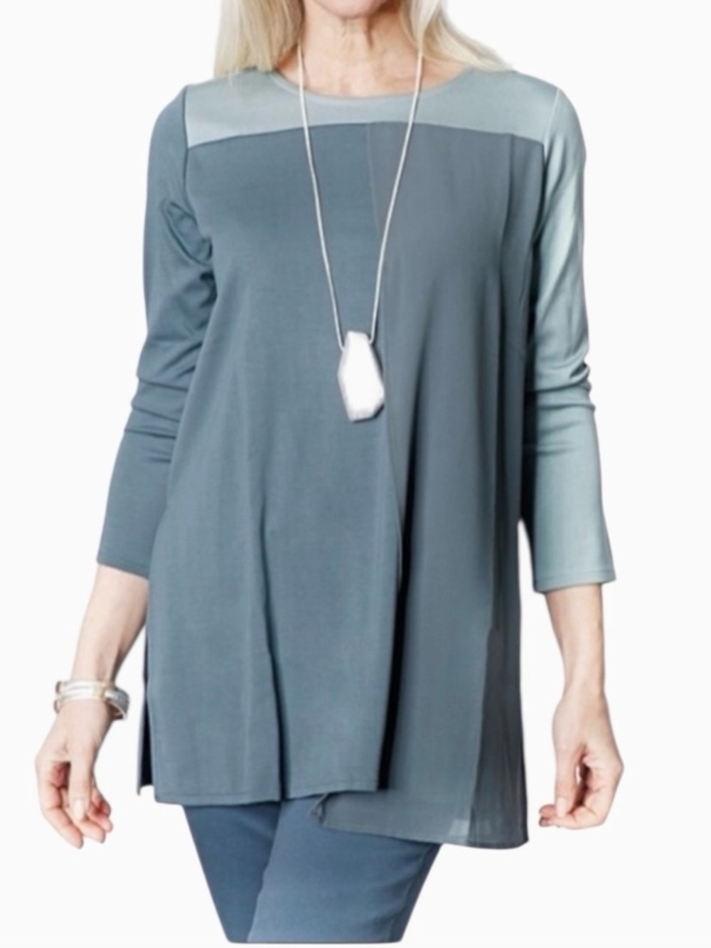 NWT Color Block Long Sleeve Tunic